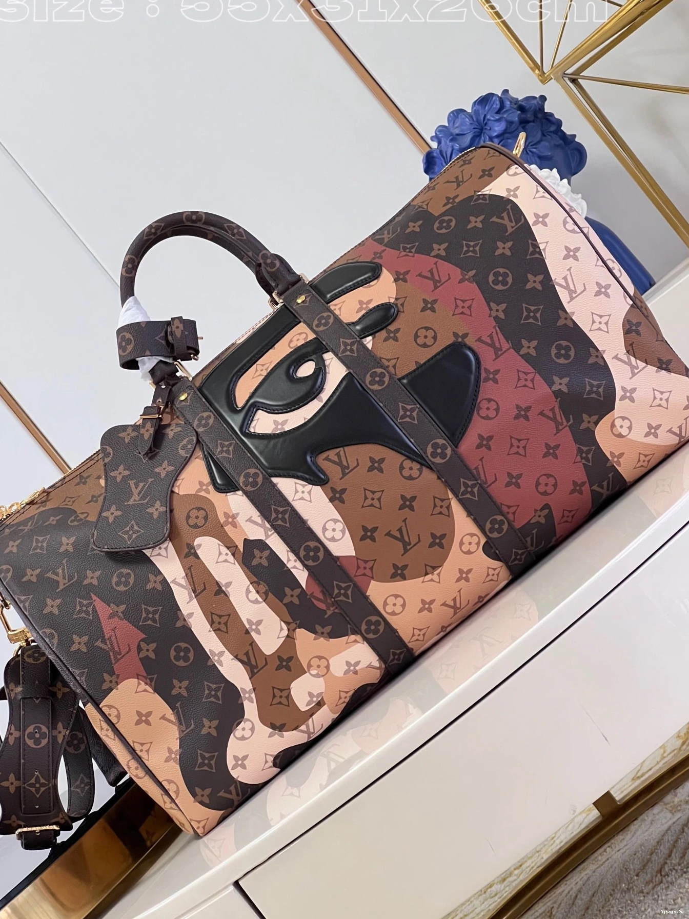 KEEPALL 55 LOUIS VUITTON BANDOULIERE 0122